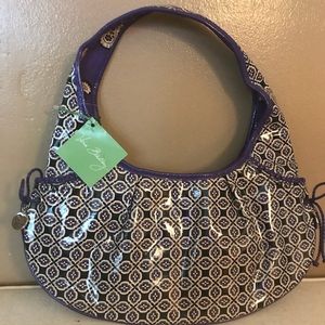 Vera Bradley Hobo purse plum purple paisley NEW